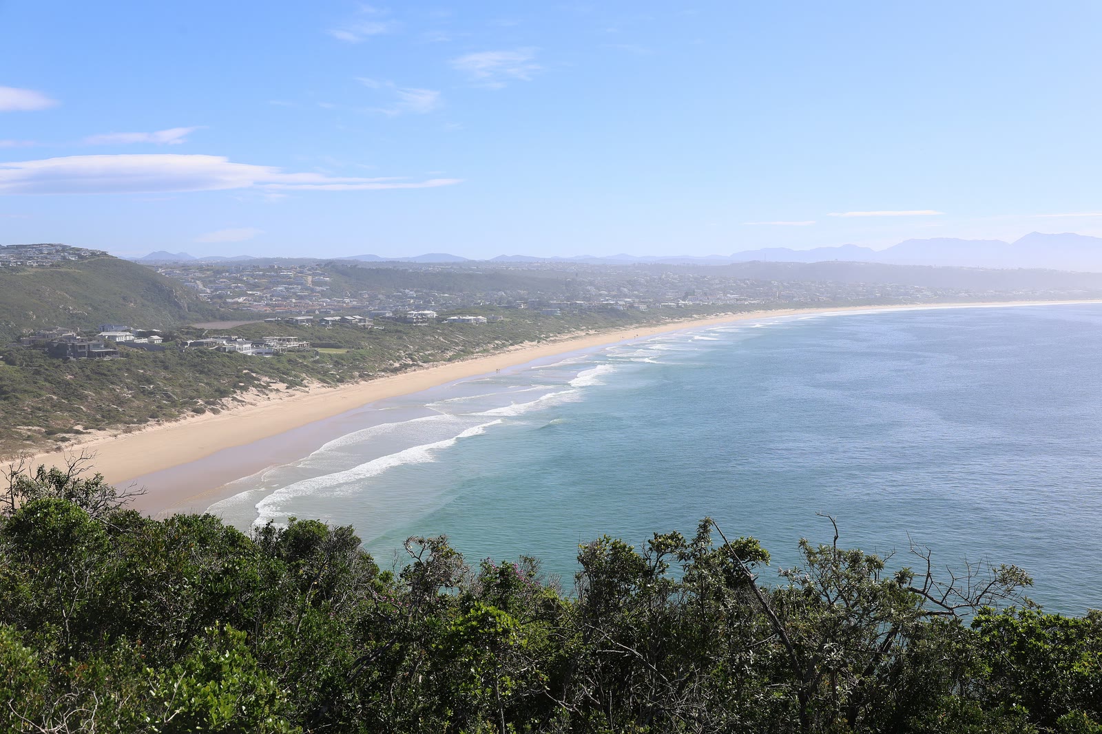 View from Robberg Nature Reserve over Plettenberg Bay's beach
